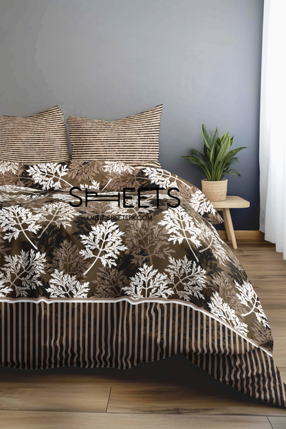 ZARA BROWN BEDSHEET SET