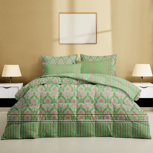 Green Glex Bedsheet Set